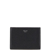 セリーヌ ロゴ カードケース ブラック レザー レディース CELINE 【中古】